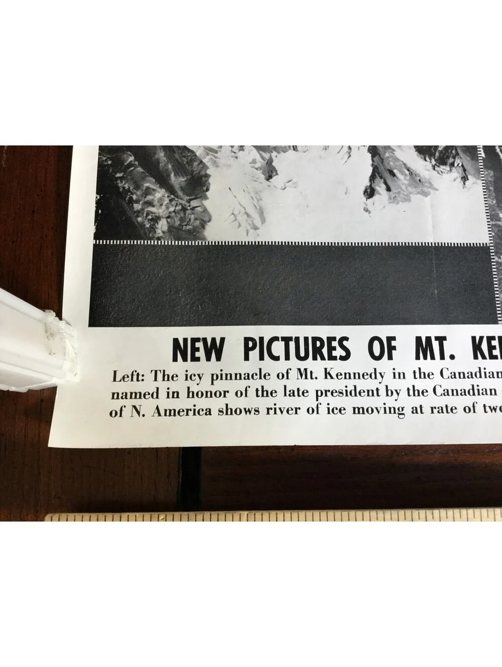Illustrated Current News Photo - Mt Kennedy Glacier Canadian Yukon Mt Steele